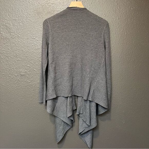 Eileen Fisher Angle Front Cardigan - Ribbed Wool Small - Picture 7 of 13
